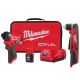 Milwaukee M12 FUEL 12-Volt Lithium-Ion Brushless Cordless 1/4 in. Hex Impact Driver Kit w/3/8 in. Right Angle Drill