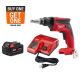 Milwaukee M18 FUEL 18-Volt Lithium-Ion Brushless Cordless Drywall Screw Gun w/5.0Ah Battery Starter Kit