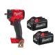 Milwaukee M18 FUEL GEN-3 18-Volt Lithium-Ion Brushless Cordless 3/8 in. Compact Impact w/ Friction Ring w/ Two 6. 0ah Batteries