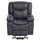 Unbranded Gray Power Lift Chair Recliner with Massage and Heat Function for Living Room
