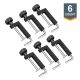 POWERTEC Universal Fence Clamp, For Table Saws, Router Tables, Clamping Squares, Drill Press Tables, Mitre Saws, 4-Pack