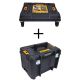 DEWALT TSTAK Stackable Utility Cart and TSTAK VI 17 in. Stackable Deep Tool Storage Box