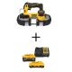 DEWALT ATOMIC 20V MAX Cordless Brushless Compact 1-3/4in. Bandsaw with 20V MAX XR Premium Lithium-Ion 6.0Ah and 4.0Ah Batteries