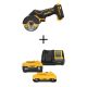 DEWALT 20V XR Cordless 3 in. Cut-Off Tool with 20V MAX XR Premium Lithium-Ion 6.0Ah and 4.0Ah Batteries