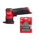 Milwaukee M12 12-Volt FUEL Lithium-Ion Cordless Orbital Detail Sander (Tool-Only) W/320-Grit Mesh Sanding Sheets (12-Pack)