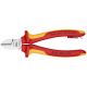 KNIPEX Diagonal Cutters-1000V Insulated-Tethered Attachment, 6 1/4
