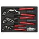 Wiha Classic Grip V-Jaw Tongue and Groove Pliers Tray Set (3-Piece)