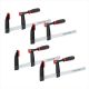 POWERTEC 12 in. 600 lbs. Bar Clamp Set /F Clamp w/3 in. Throat Depth, (4-Pack)