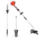 ECHO 21.2 cc Gas 2-Stroke PAS Straight Shaft Trimmer, Edger and Power Pole Saw Attachment Combo Kit (3-Tool)