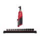 Milwaukee M12 FUEL 12V Lithium-Ion Brushless Cordless High Speed 3/8 in. Ratchet W/3/8 in. Drive Metric 6 Point Impact Socket Set
