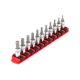 TEKTON 1/4 in. Drive Hex Bit Socket Set, 11-Piece (2-8 mm) with Rail