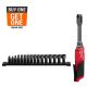 Milwaukee M12 FUEL INSIDER 12V Lithium-Ion Brushless Cordless 1/4 in. - 3/8 in. Extended Reach Box Ratchet (Tool-Only)