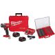 Milwaukee M18 FUEL 18V Lithium-Ion Brushless Cordless 3/8 in. Mid-Torque Impact Wrench FR Kit w/ PO Metric/SAE Socket Set 36-Piece