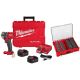 Milwaukee M18 FUEL 18V Lithium-Ion Brushless Cordless 1/2 in. Compact Impact Wrench FR Kit w/PO SAE Metric Socket Set (31-Piece)