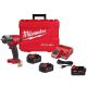Milwaukee M18 FUEL 18-Volt Lithium-Ion Brushless Cordless 1/2 in. Mid-Torque Impact Wrench w/F Ring Kit, (3) Resistant Batteries