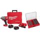 Milwaukee M18 FUEL ONE-KEY 18V Li-Ion Brushless Cordless 1/2 in. HiTorque Impact Wrench PD Kit w/PO SAE Metric Socket Set (31-PC)