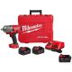 Milwaukee M18 FUEL ONE-KEY 18-Volt Li-Ion Brushless Cordless 1/2 in. High-Torque Impact Wrench w/F Ring, (3) Resistant Batteries