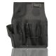 Graintex 6-Pocket Black Top Grain Leather Right Handed Drywall Pouch with Ambassador Series