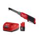 Milwaukee M12 FUEL 12V Lithium-Ion Brushless Cordless 1/4 in. Extended Reach High Speed Ratchet with CP 2.0Ah Battery and Charger