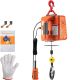 VEVOR 1100 lbs. Electric Hoist Winch Electric Cable hoist 25 ft. Lifting Height with Wire Remote Controller for Garage