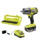 RYOBI ONE+ HP 18V Brushless Cordless 4-Mode 1/2 in. High Torque Impact Wrench Kit w/ 4.0 Battery, Charger, & Metric Socket Set