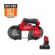 Milwaukee M12 FUEL 12V Lithium-Ion Cordless Compact Band Saw w/XC 4.0 Ah Battery Pack