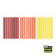 RYOBI 96PC Mini Size Color Glue Sticks (Red, Orange, Yellow)