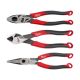 Milwaukee Linesman Plier w/Comfort Grip/Crimper w/8 in. Long Nose Plier w/Comfort Grip & 7 in. Diagonal Plier w/Comfort Grip