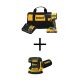 DEWALT Atomic 20-Volt Lithium-Ion Cordless 1/2 in. Compact Hammer Drill & Brushless 5 in. Sander with 3Ah Battery Charger & Bag