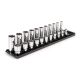 TEKTON 1/2 in. Drive 6-Point Socket Set with Rails (3/8 in.-1 in.) (22-Piece)