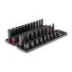 TEKTON 3/8 in. Drive 6-Point Impact Socket Set with Rails (5/16 in.-3/4 in., 8 mm-19 mm) (42-Piece)