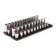 TEKTON 1/2 in. Drive 12-Point Socket Set with Rails (3/8 in.-1 in., 10 mm-24 mm) (52-Piece)