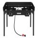 Karl home 2-Burner Portable Propane Gas Grill in Black with Windscreen