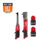 Milwaukee M12 FUEL 3/8 in. Extended Reach High Speed Cordless Ratchet w/3/8 in. Right Angle Impact Wrench & (2) 2.5 Ah Batteries