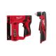 Milwaukee M12 12-Volt Lithium-Ion Cordless 3/8 in. Crown Stapler w/M12 12-Volt Lithium-Ion Cordless 3/8 in. Right Angle Drill