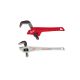 Milwaukee 18 in. Aluminum Offset Pipe Wrench and 12 in. Steel Offset Hex Pipe Wrench