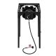 Karl home 75000 BTU Portable 1- Burner Propane Gas Grill in Black