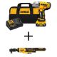 DEWALT 20V MAX Lithium-Ion Cordless 1/2 in. Impact Wrench Kit with ATOMIC 20V MAX Cordless 1/2 in. Ratchet
