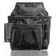 Graintex 8-Pocket Black Ambassador Series Top Grain Leather Nail and Tool Pouch