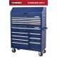 Husky Standard Duty 42 in. x 18 in. D 12-Drawer Blue Rolling Tool Chest Combo