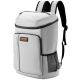 VEVOR Cooler Backpack, 28 Cans Backpack Cooler Leakproof, Waterproof Insulated Backpack Cooler for Hiking, Camping, BBQ, Grey
