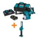 Makita 18V X2 LXT 36V 1-1/8 in. Brushless Rotary Hammer Kit with HEPA Dust Extractor 5.0 Ah w/18V LXT 18 LED Flashlight