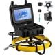 VEVOR Sewer Camera 9 in. Screen Pipeline Inspection Camera with 200 ft. Snake Cable, LED Light 8 GB SD Card Duct Drain Pipe