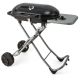 Costway Portable in Black Propane Grill Folding Gas Grill Griddle with Wheels and Side Shelf