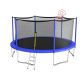 TIRAMISUBEST T-Adventurer 16 ft. Trampoline for Kids with Safety Enclosure Net, Basketball Hoop and Ladder, Easy Assembly