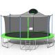 TIRAMISUBEST T-Adventurer 16 ft. Trampoline for Kids with Safety Enclosure Net, Basketball Hoop and Ladder, Easy Assembly