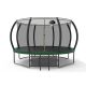 TIRAMISUBEST T-Adventurer 14 ft. Trampoline for Kids with Safety Enclosure Net, Basketball Hoop and Ladder, Easy Assembly