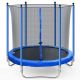 TIRAMISUBEST T-Adventurer 8 ft. Trampoline with Safety Enclosure Net Heavy Duty Jumping Mat and Spring Cover Padding for Kids