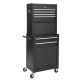 Torin 6-Drawer 3-in-1 Rolling Tool Cabinet: Removable Tool Chest OrganizerSecure Locking System, High Capacity Storage, Black