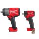 Milwaukee M18 FUEL 18V Lithium-Ion Brushless Cordless 1/2 in. Impact Wrench with Compact Impact Wrench (2-Tool)